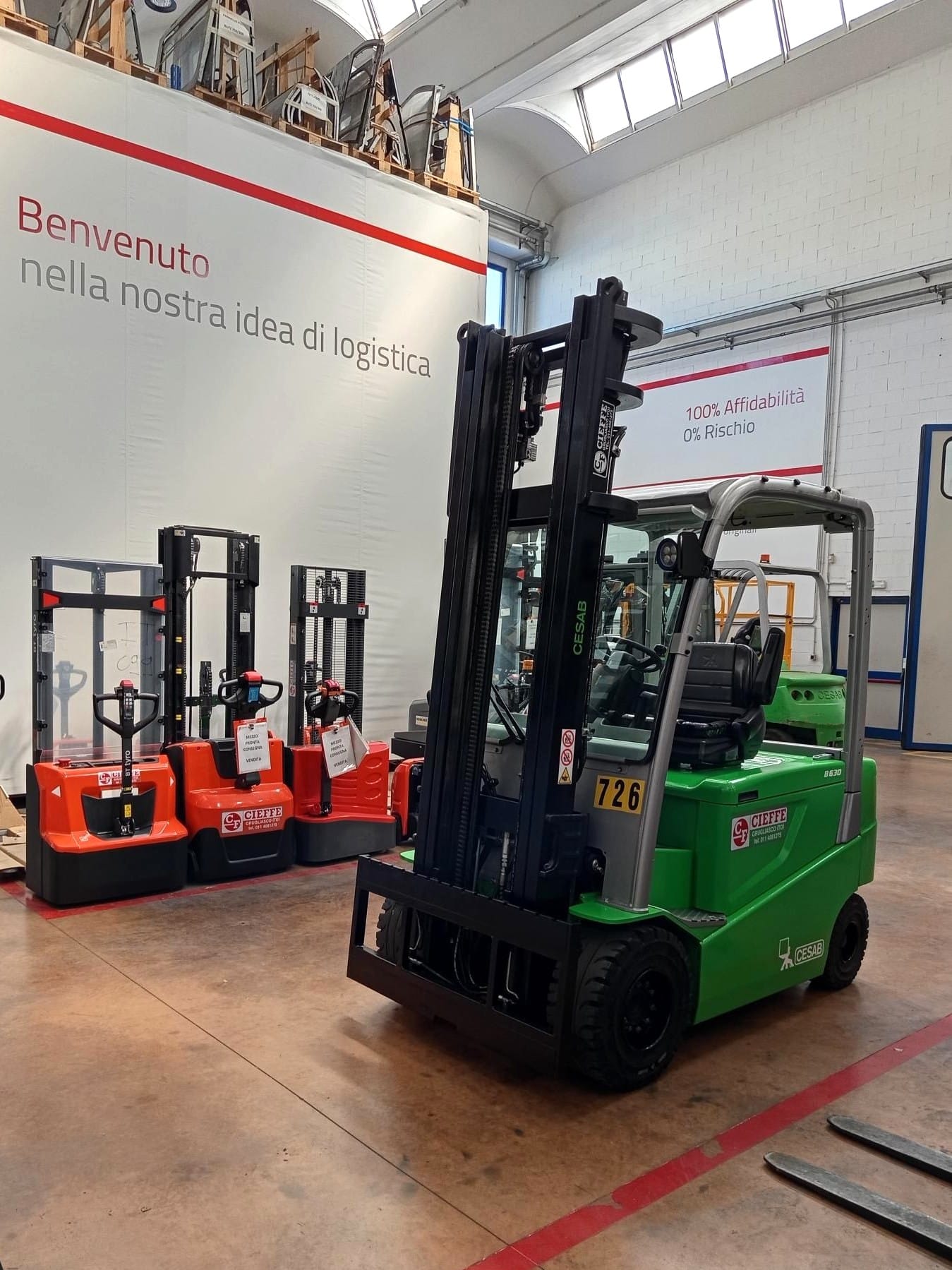 CARRELLO ELEVATORE ELETTRICO CESAB B630 rif. 726
